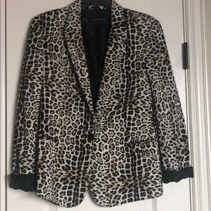 Zara Leopard print blazer